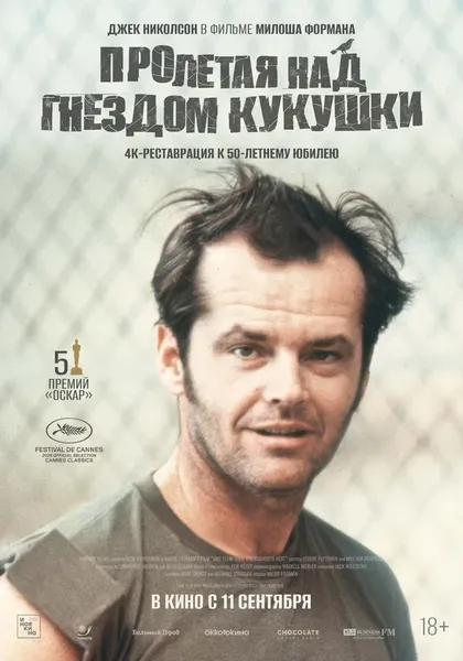 Постер Пролетая над гнездом кукушки (1975)